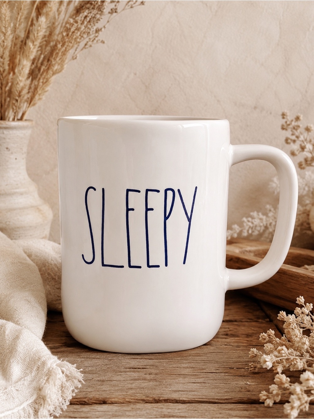 Rae Dunn‎ Sleepy Mug LL Farmhouse Coffee Cup
